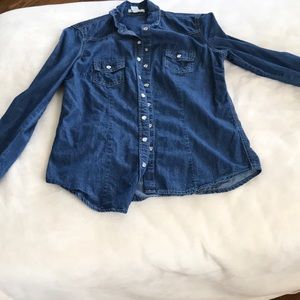 Denim blouse
